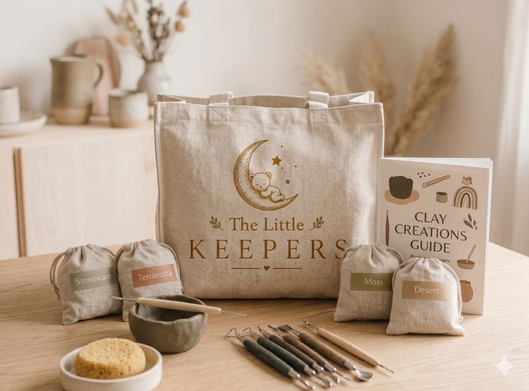 Hand-finished keepsake kit for new families